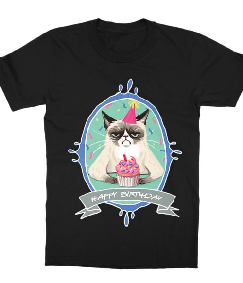 Grumpy Cat Birthday Póló - Ha Meme rajongó ezeket a pólókat tuti imádni fogod!
