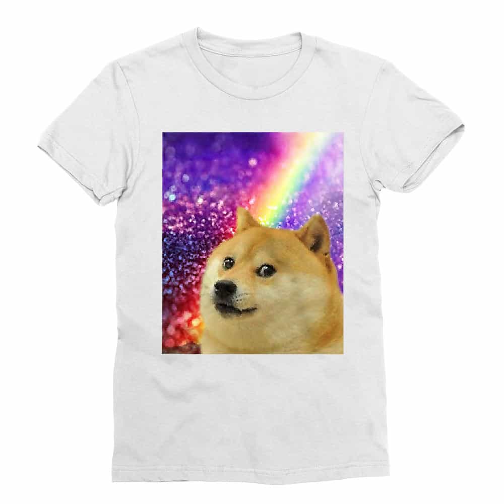 Doge Rainbow Férfi Testhezálló Póló