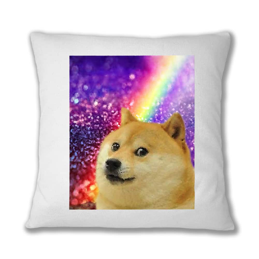 Doge Rainbow Párnahuzat