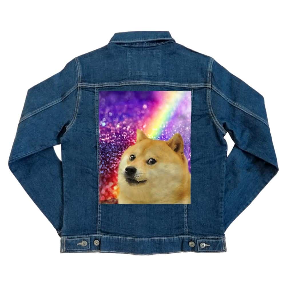 Doge Rainbow Unisex Farmerkabát