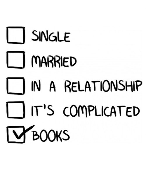 Single Married Books Olvasás Pólók, Pulóverek, Bögrék - Olvasás