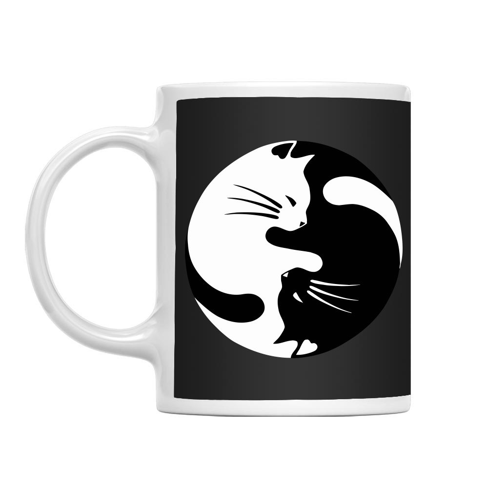 Yin Yang cica Bögre