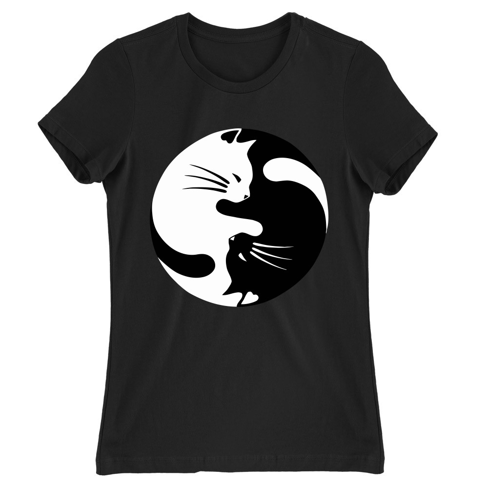 Yin Yang cica Női Póló