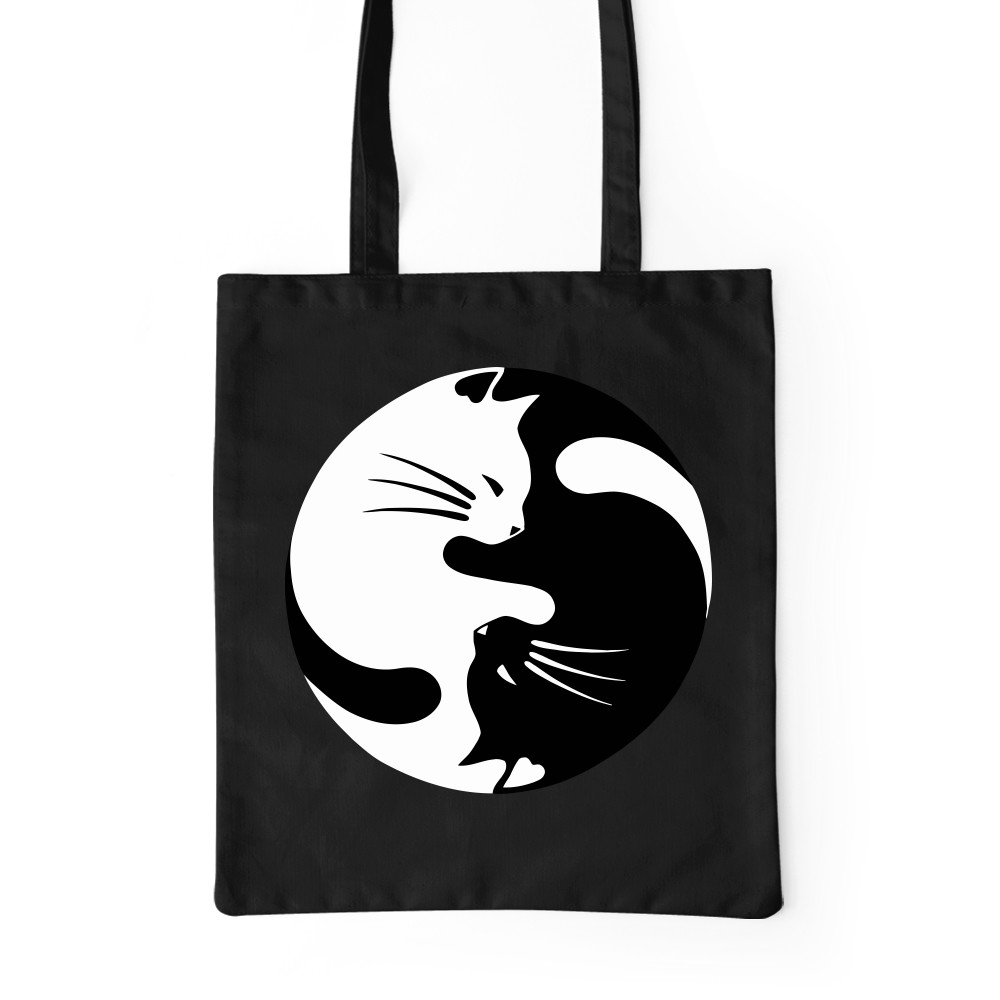 Yin Yang cica Prémium Vászontáska