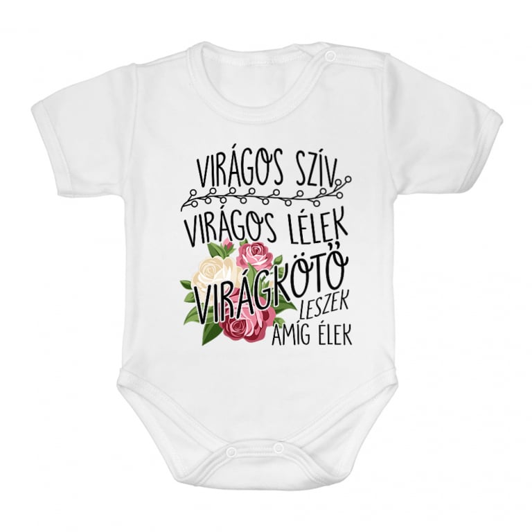 Virágos szív - Baba Body