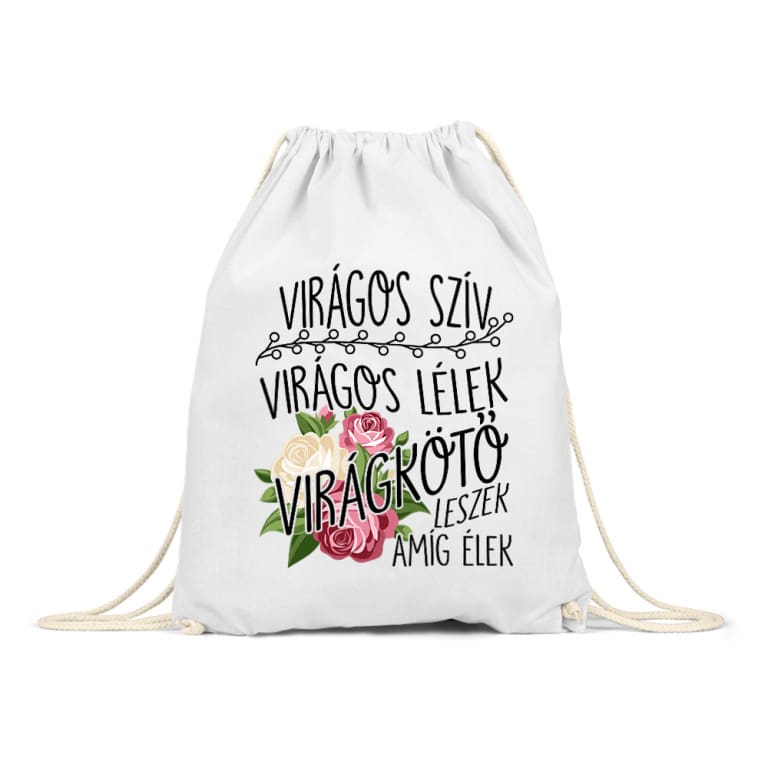 Virágos szív - Tornazsák