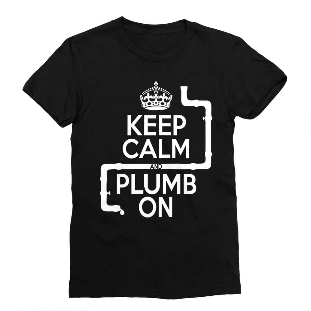 Keep calm and plump Férfi Testhezálló Póló