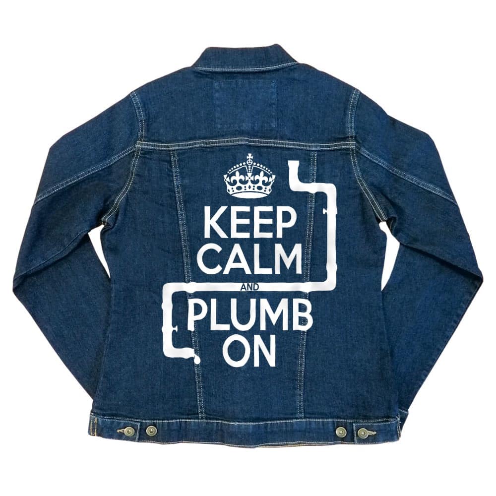 Keep calm and plump Női Farmerkabát