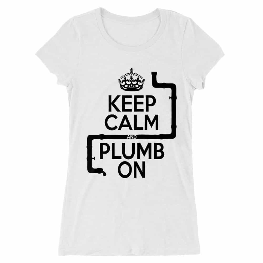 Keep calm and plump Női Hosszított Póló