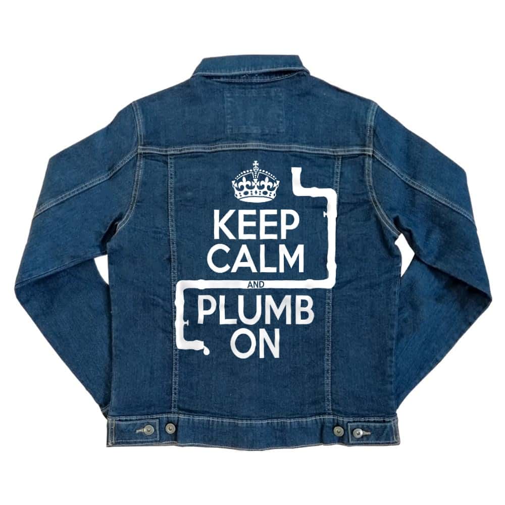 Keep calm and plump Unisex Farmerkabát