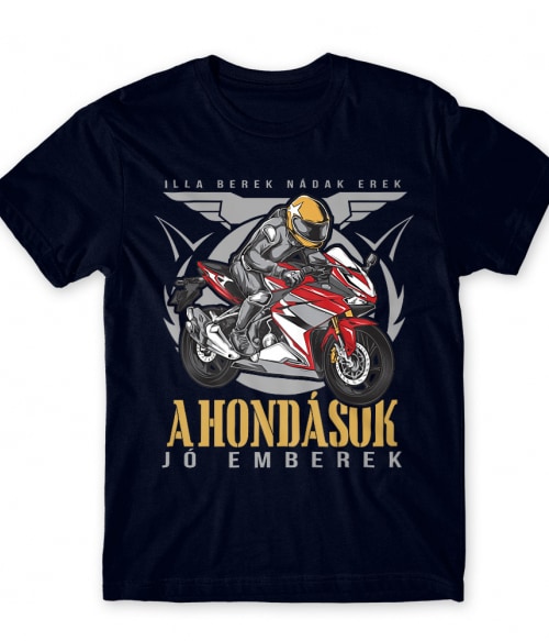 Illa berek nádak erek - Honda Honda Motor Férfi Póló - Motoros