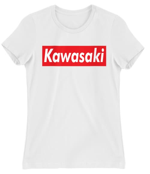 Kawasaki Stripe Kawasaki Motor Női Póló - Motoros