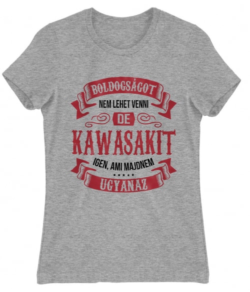 Boldogságot nem lehet venni - Kawasaki Kawasaki Motor Női Póló - Motoros