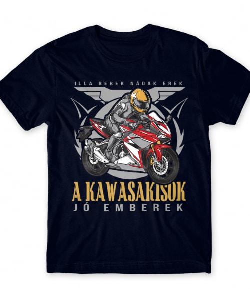 Illa berek nádak erek - Kawasaki Kawasaki Motor Póló - Motoros