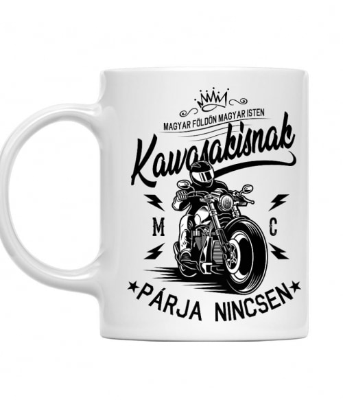 Magyar földön Magyar Isten - Kawasaki Kawasaki Motor Bögre - Motoros