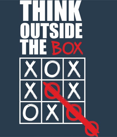 Think Outside The Box Vicces Pólók, Pulóverek, Bögrék - Vicces