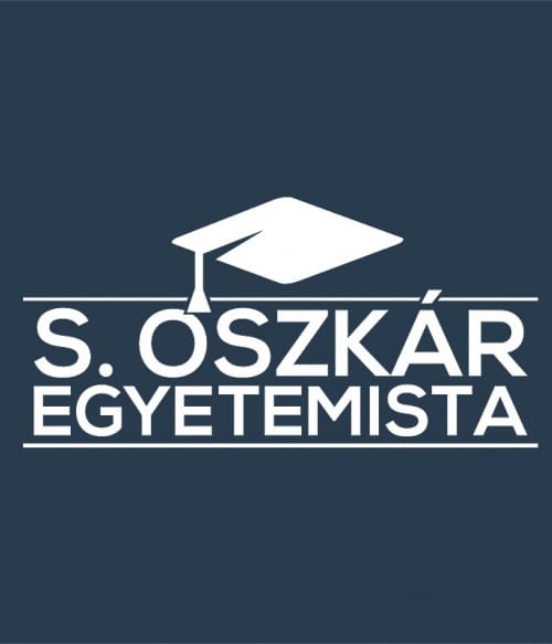 S. Oszkár egyetemista logó S. Oszkár Pólók, Pulóverek, Bögrék - S. Oszkár