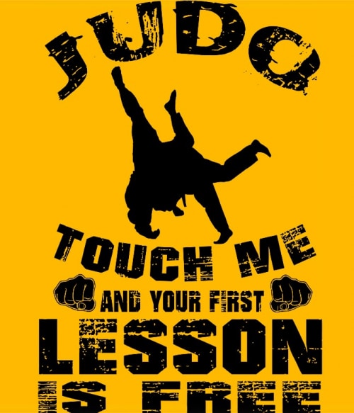 Free Judo Lesson Küzdősport Pólók, Pulóverek, Bögrék - Sport