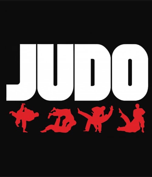Judo Silhouette Judo Judo Judo Pólók, Pulóverek, Bögrék - Sport