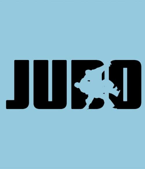 Judo Text Silhouette Küzdősport Pólók, Pulóverek, Bögrék - Sport
