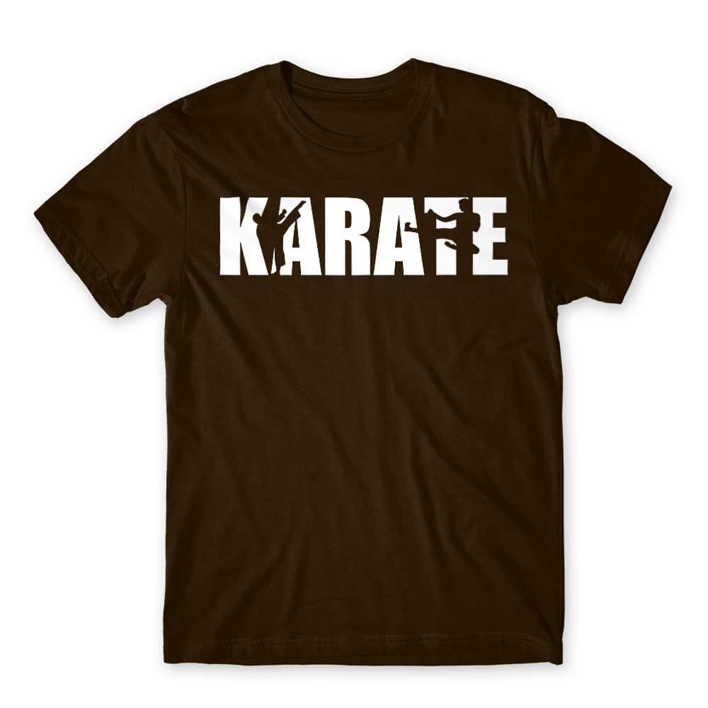 Karate Text Silhouette Férfi Póló
