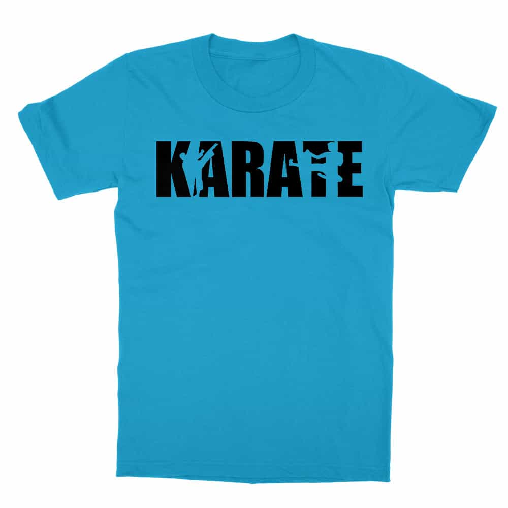 Karate Text Silhouette Gyerek Póló