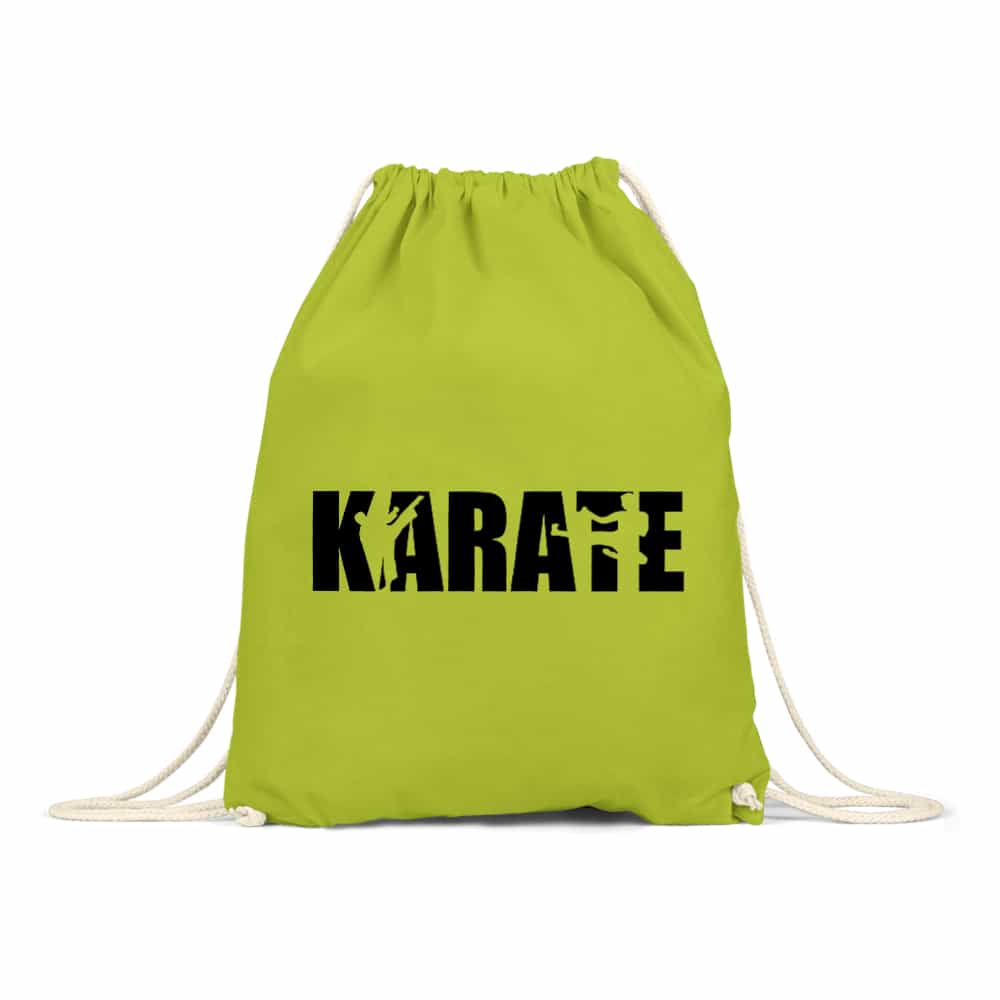 Karate Text Silhouette Tornazsák