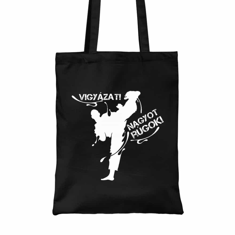 Vigyázat, nagyot rúgok! Vászontáska