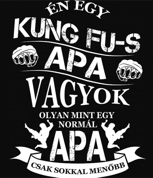 Kung Fu-s Apa Kung Fu Kung Fu Kung Fu Pólók, Pulóverek, Bögrék - Sport