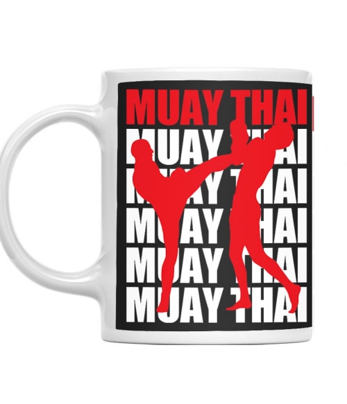 Muay Thai Fighting Text Muay Thai Bögre - Sport