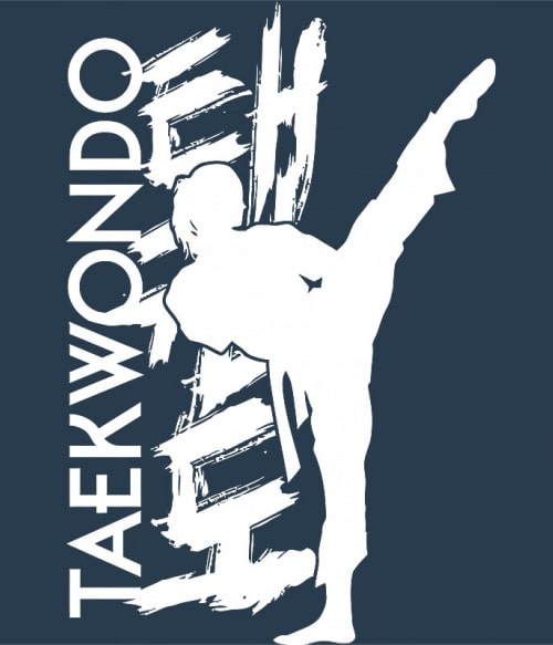 Taekwondo Girl Silhouette Küzdősport Pólók, Pulóverek, Bögrék - Taekwondo