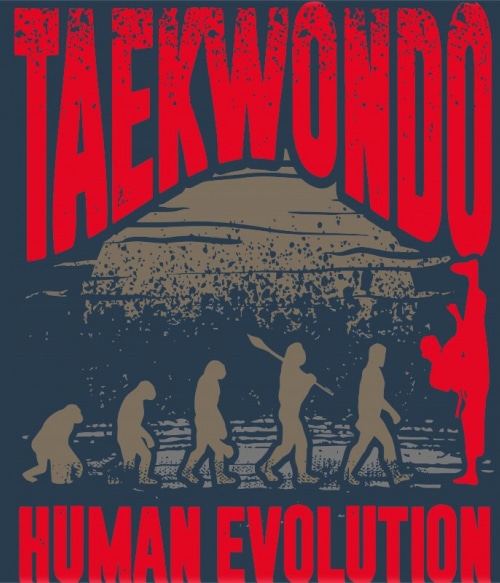 Taekwondo Human Evolution Taekwondo Pólók, Pulóverek, Bögrék - Taekwondo