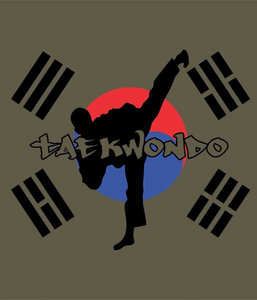 Taekwondo Silhouette Taekwondo Pólók, Pulóverek, Bögrék - Taekwondo