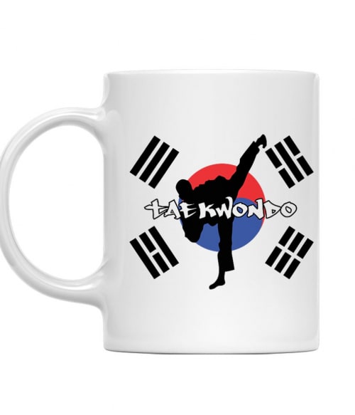 Taekwondo Silhouette Taekwondo Bögre - Taekwondo