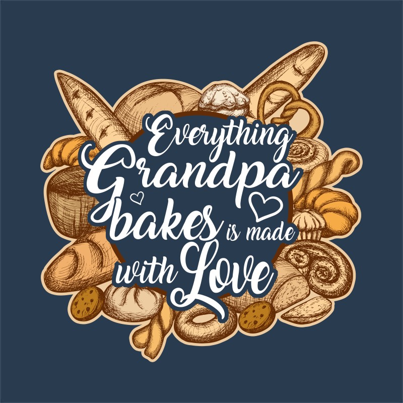 Grandpa bakes with love