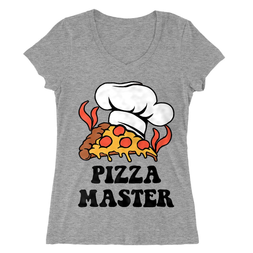 Pizza Master Női V-nyakú Póló