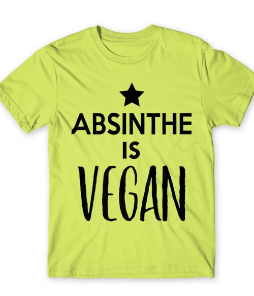 Absinthe is vegan Abszint Férfi Póló - Hobbi-Érdeklődés