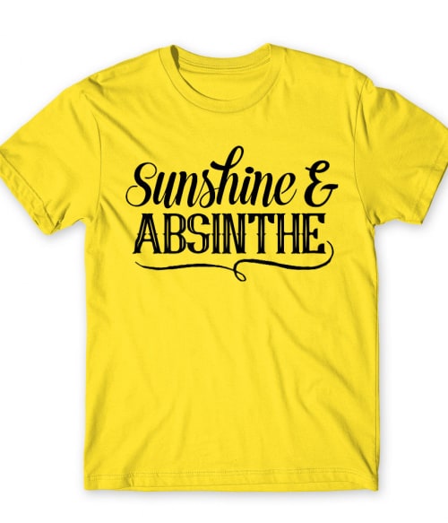 Sunshine & Absinthe Abszint Férfi Póló - Hobbi-Érdeklődés