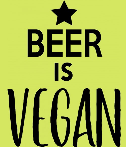 Beer is vegan Sör Pólók, Pulóverek, Bögrék - Sör