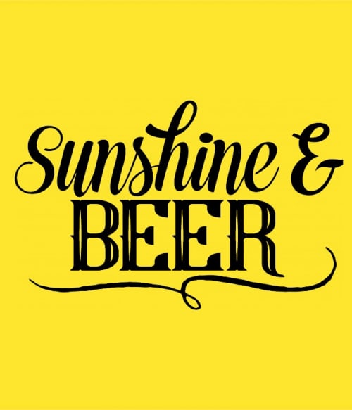 Sunshine & Beer Sör Pólók, Pulóverek, Bögrék - Sör