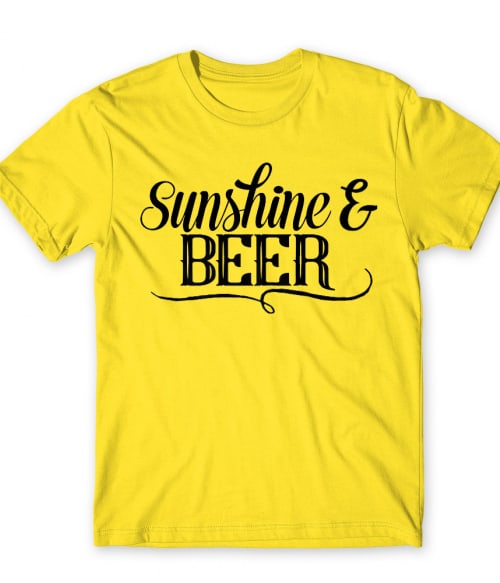 Sunshine & Beer Sör Férfi Póló - Sör