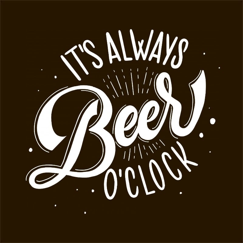 It's always beer o'clock