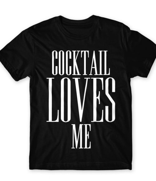 Cocktail Loves Me Koktél Férfi Póló - Koktél