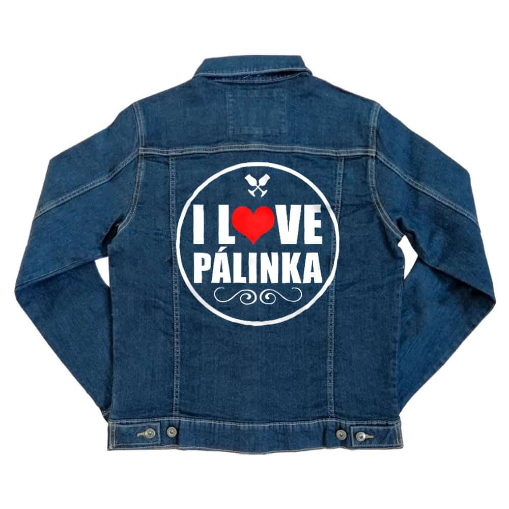 I Love Pálinka Unisex Farmerkabát