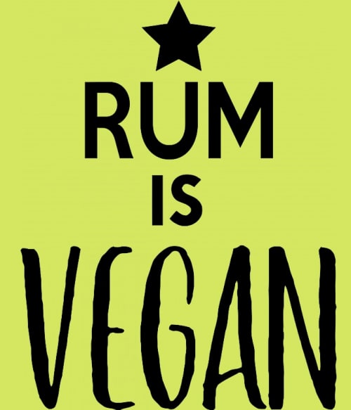 Rum is vegan Rum Pólók, Pulóverek, Bögrék - Rum