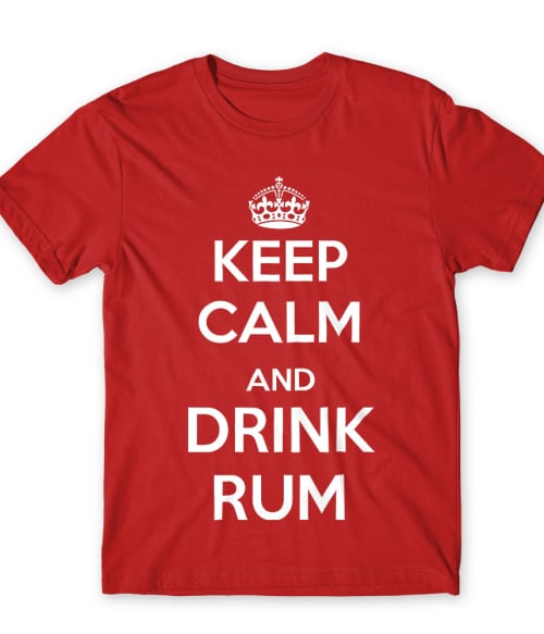 Keep calm and drink Rum Rum Férfi Póló - Rum