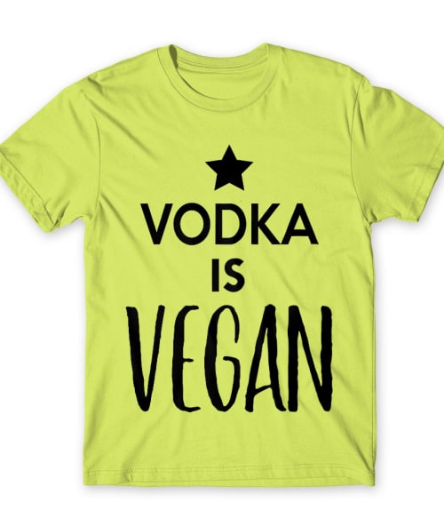 Vodka is vegan Vodka Férfi Póló - Vodka