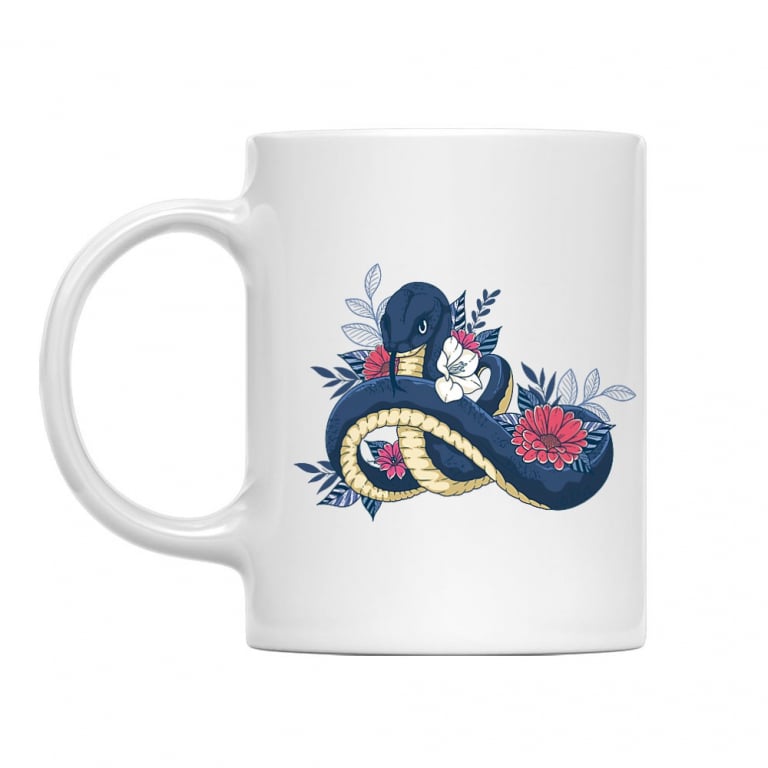 Snake and flowers