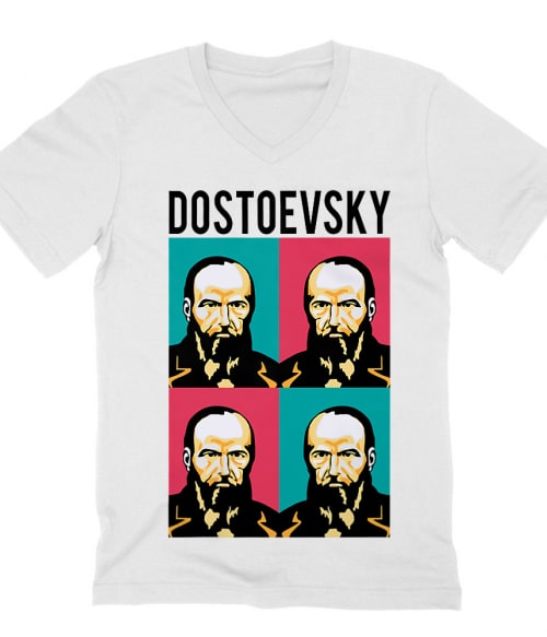 Dostoevsky Irodalom Férfi V-nyakú Póló - Világirodalom