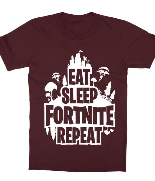 Eat sleep fortnite repeat Gaming Gyerek Póló - Gaming